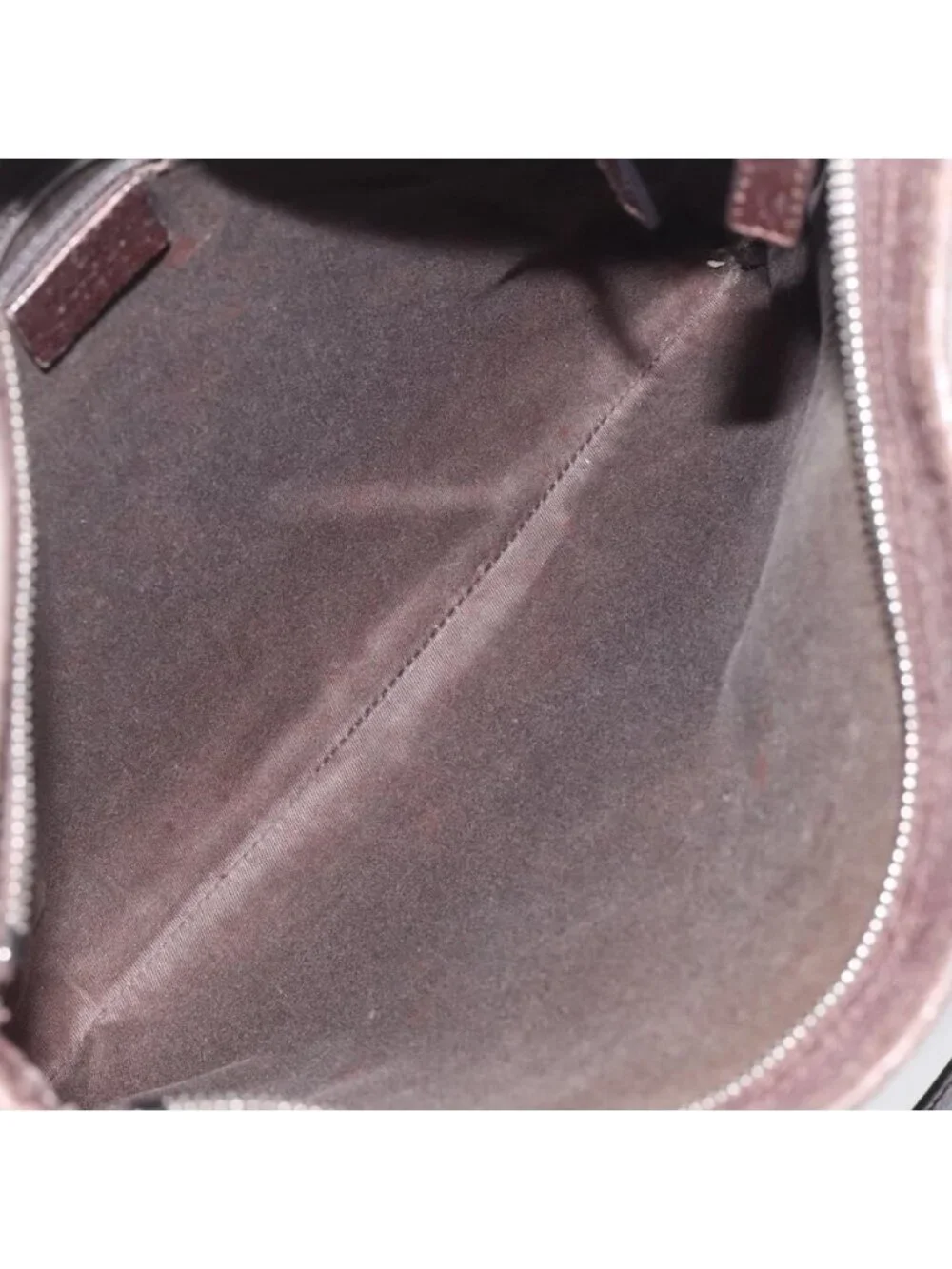 Authentic GUCCI GG Canvas Shoulder Bag Beige Silver 113013 - Picture 3 of 16